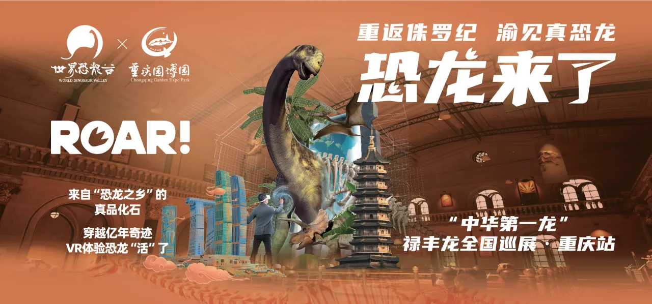 9▲“恐龙来了”系列禄丰龙真品化石全国巡展（重庆站）